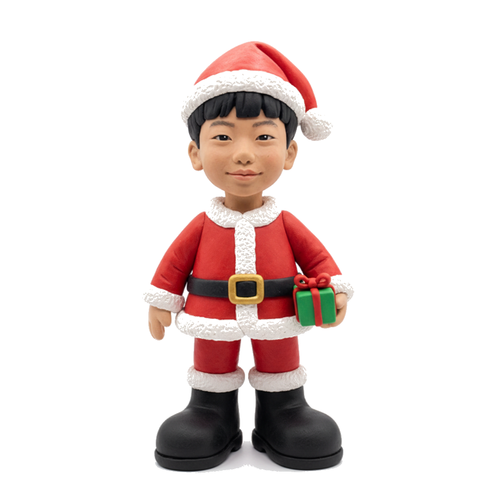 3D 찰흙 산타 스타일