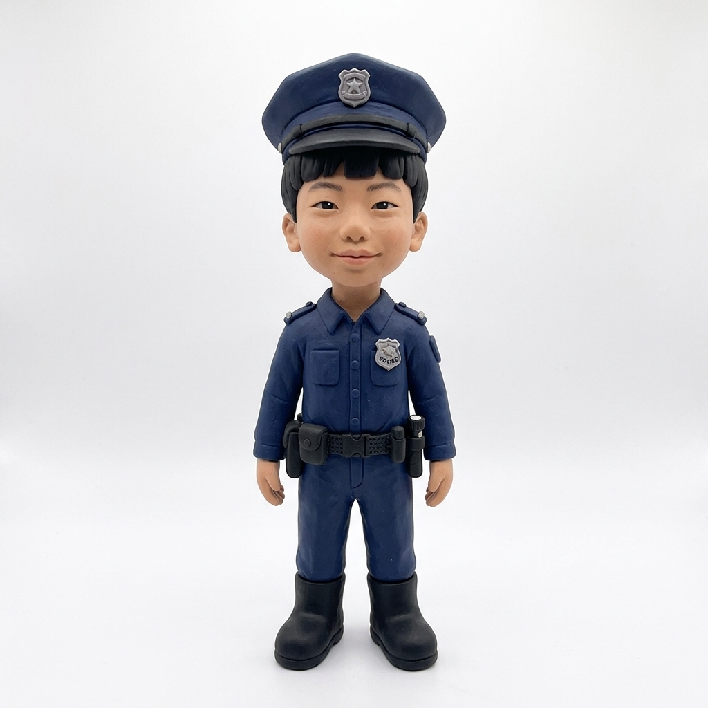 3D 찰흙 경찰 캐릭터